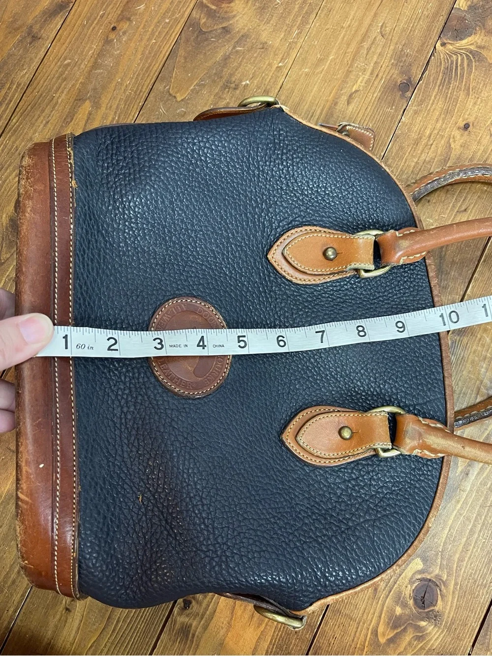 Dooney And Bourke vintage all weather leather dome satchel project bag